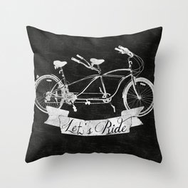 Let's Ride Throw Pillow