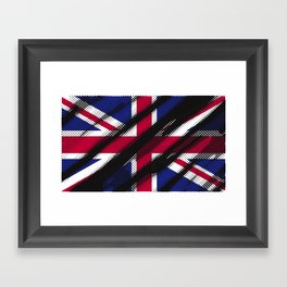 Camouflaged Union Jack British Flag Framed Art Print