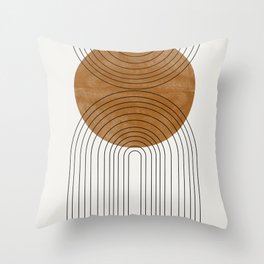 Abstract Flow / Recessed Framed  Throw Pillow