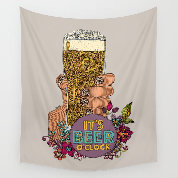 Beer o'clock Wall Tapestry