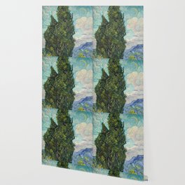 Vincent van Gogh - Cypresses Wallpaper