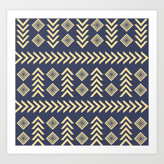 Ethnic pattern Art Print