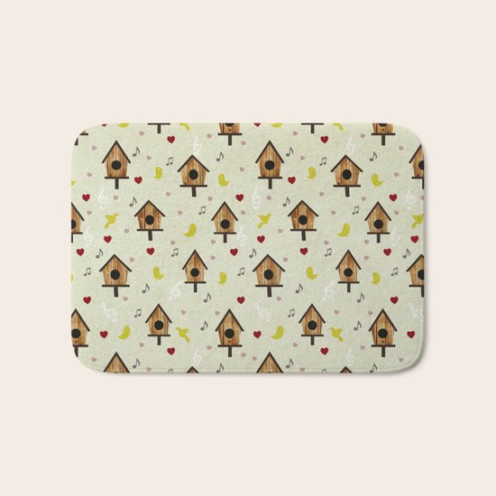 Birdhouses Bath Mat