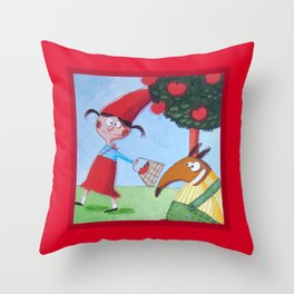 Cappuccetto Rosso -1 Throw Pillow
