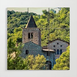 Medieval Gothic Abbey of San Cassiano, Narni, Italy Wood Wall Art