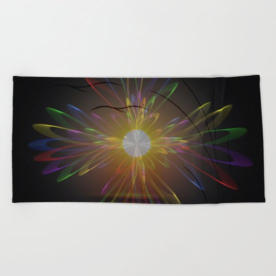 Light and energy - sunset Beach Towel