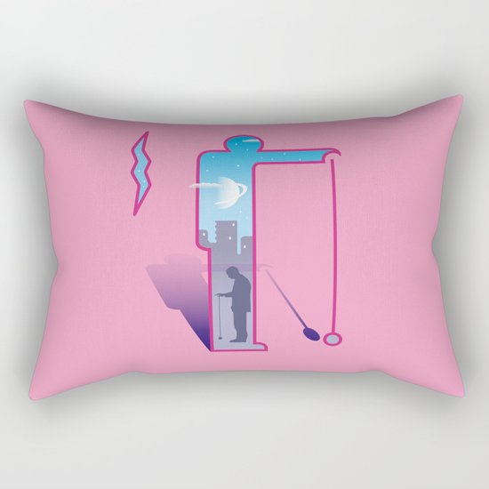 Dimension ~ Sign / Yo-yo Rectangular Pillow