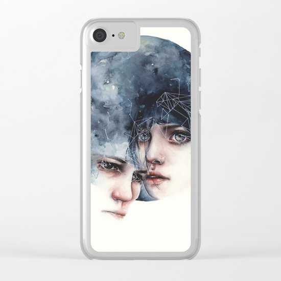 Moonlight love Clear iPhone Case