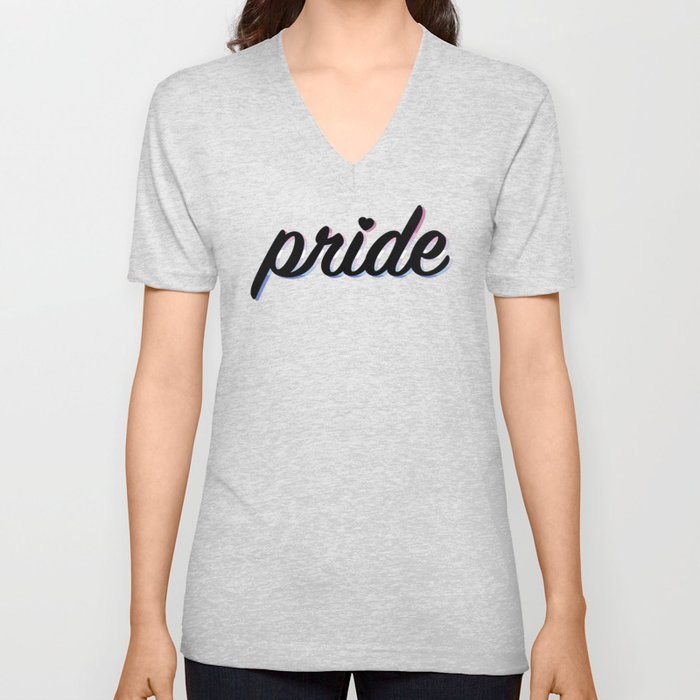 Bigender Pride V Neck T Shirt