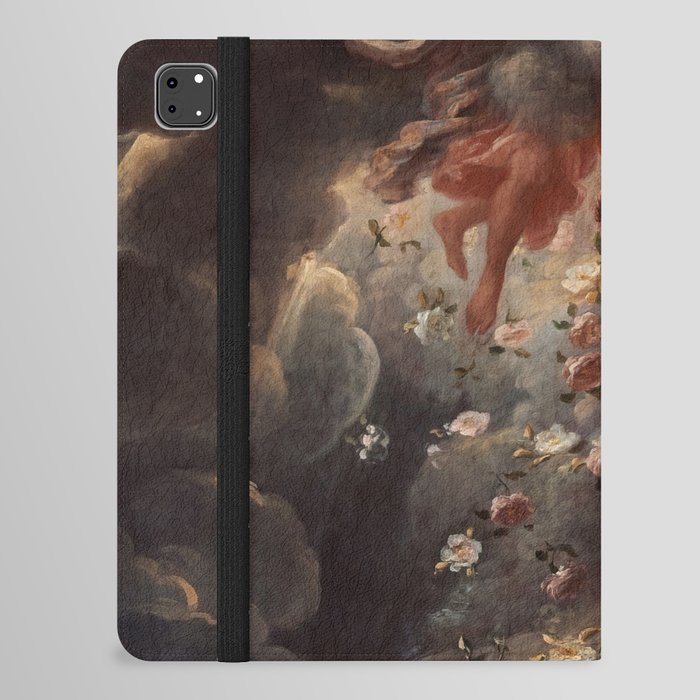 Angels and Flowers Renaissance Art Detail iPad Folio Case