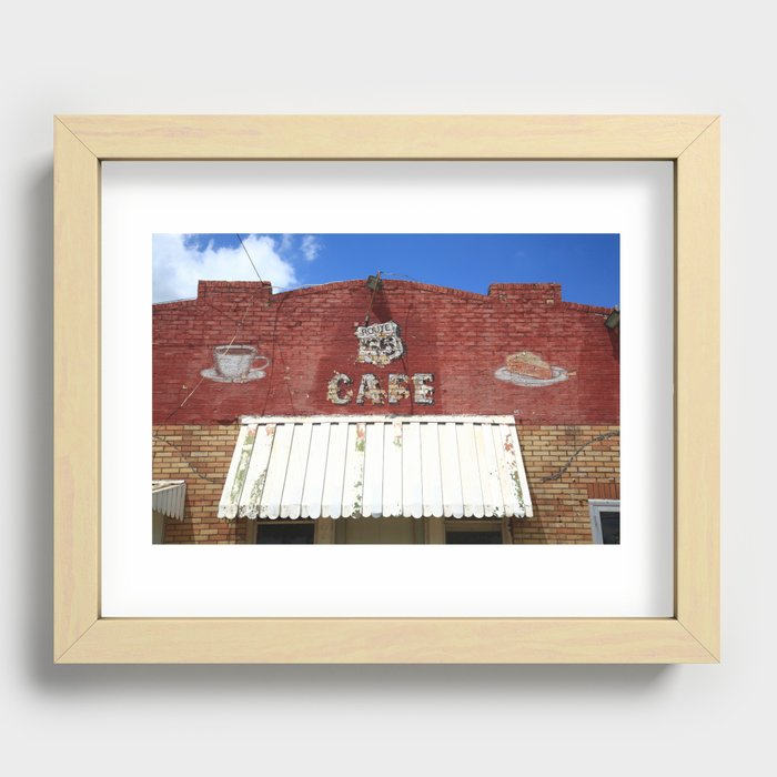 Route 66 - Cafe Pie and Coffee 2012 #3 Recessed Framed Print