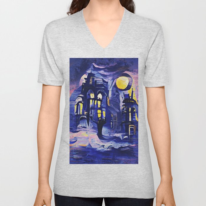 At Midnight V Neck T Shirt