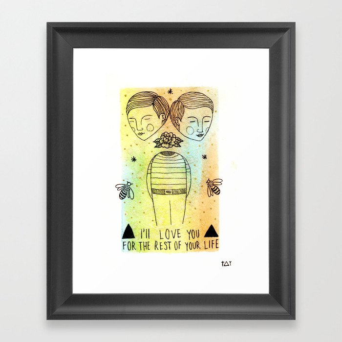 Two Headed Boy Framed Art Print