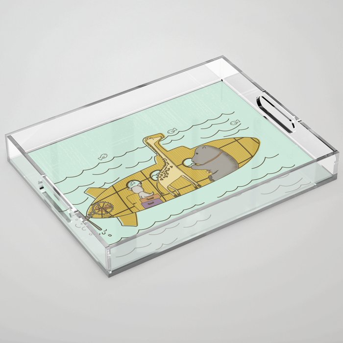 Yellow submarine Acrylic Tray
