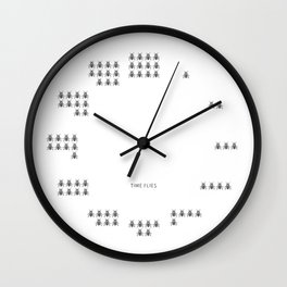 Time Flies Wall Clock