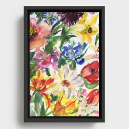 unique flowers N.o 6 Framed Canvas