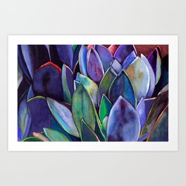 Purple Agave Art Print