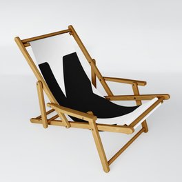 K (Black & White Letter) Sling Chair