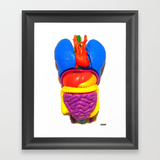 "PLASTIC ANATOMY" ...shirt/ iphone case Framed Art Print