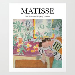 Matisse - Still Life with Sleeping Woman Art Print