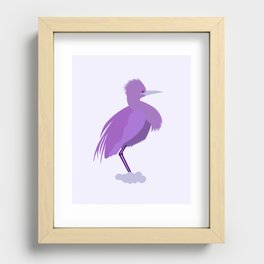 Purple Bird Recessed Framed Print