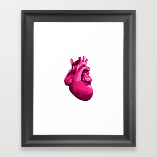Heart - Pink Framed Art Print