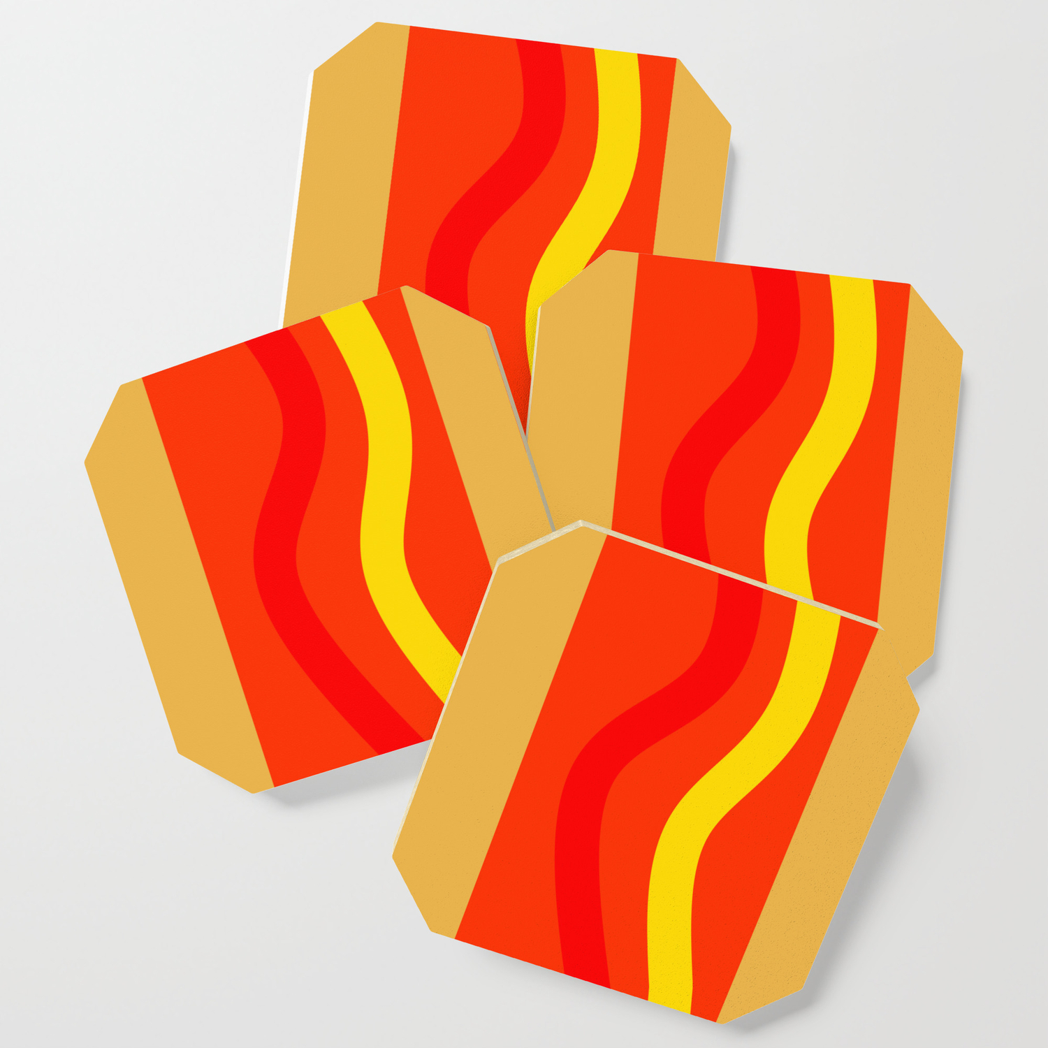 Abstract Hot Dog Coaster By Bee Society6