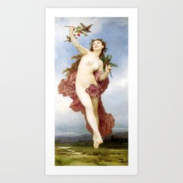 Day by William-Adolphe Bouguereau 1884 Art Print