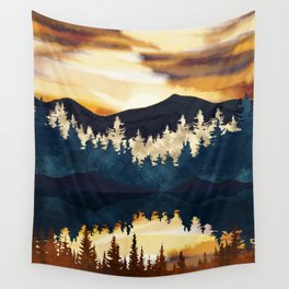 Fall Sunset Wall Tapestry