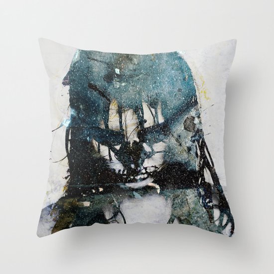 Tousled bird mad girl 2 Throw Pillow