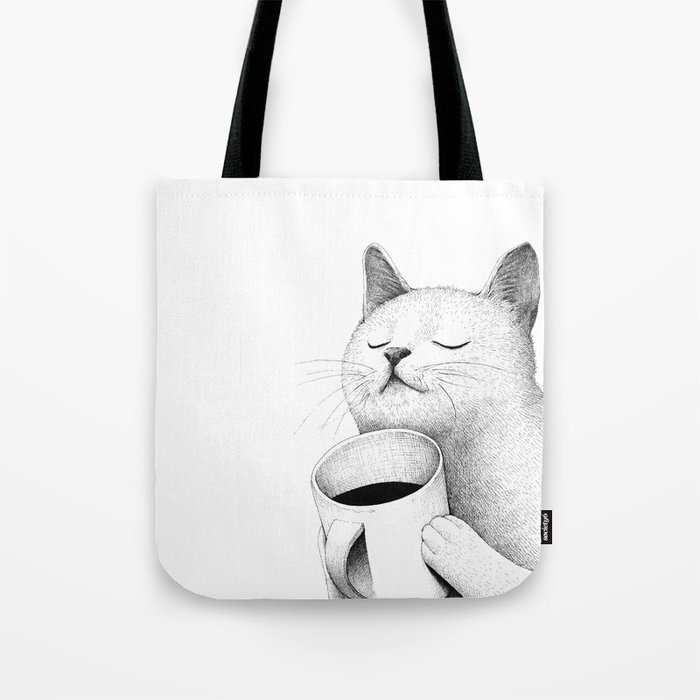 Coffe & Cat Tote Bag