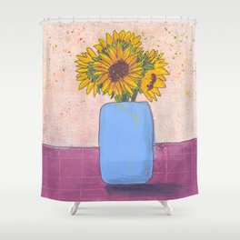 Sunny Surprise - Sunflowers Shower Curtain