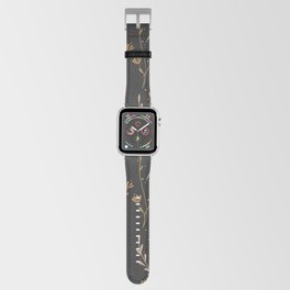 Golden Luxury Chic Floral Nature Pattern Apple Watch Band