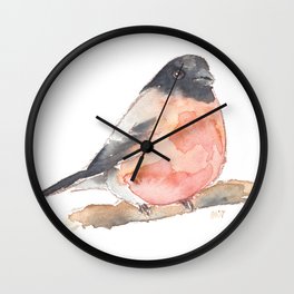 Clarence the Bullfinch Wall Clock