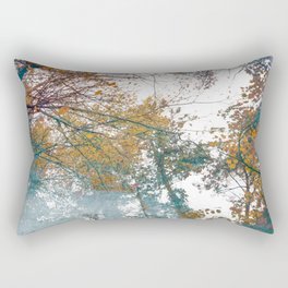 Autumn blue forest Rectangular Pillow