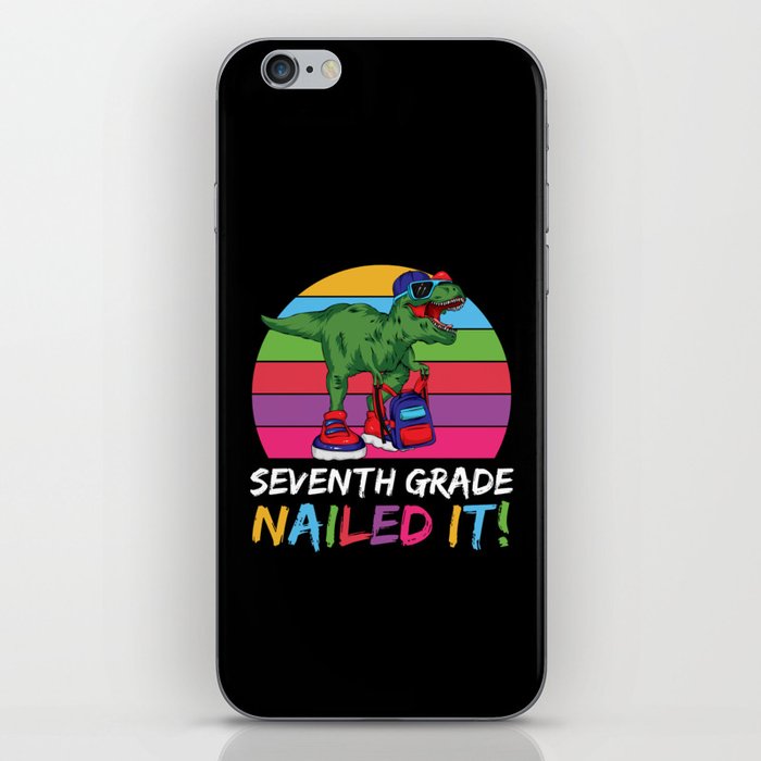 Seventh Grade Nailed It Dinosaur iPhone Skin