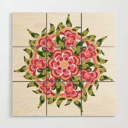 Flower Bouquet Wood Wall Art