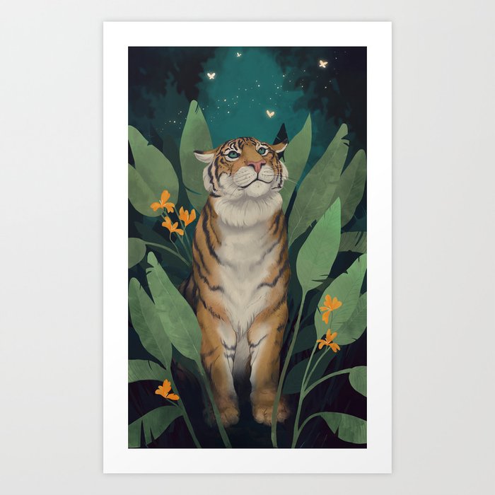 Tiger Grove Art Print