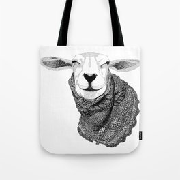 Knitting Sheep Tote Bag