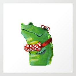 crocodile Art Print