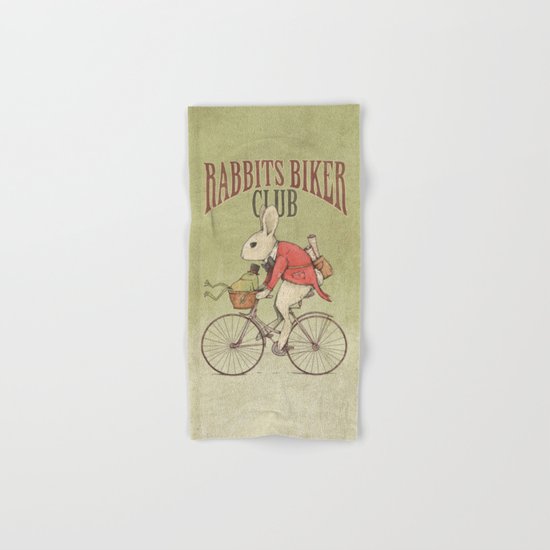 Rabbits Biker Club Hand & Bath Towel