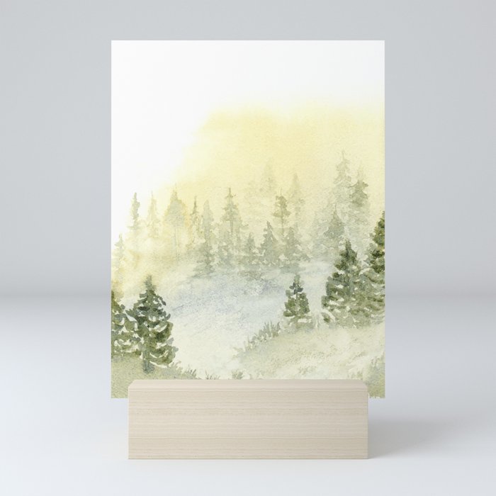 Misty Mountains  Mini Art Print