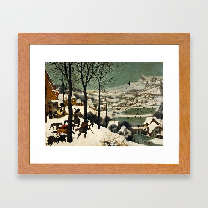 Hunters in the Snow (Winter) Framed Art Print
