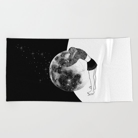 Waiting For The Night Beach Towel