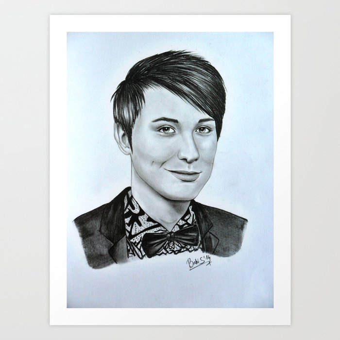 Dan Howell Danisnotonfire Youtuber Art Print