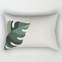 Cat and Plant 12C Rectangular Pillow