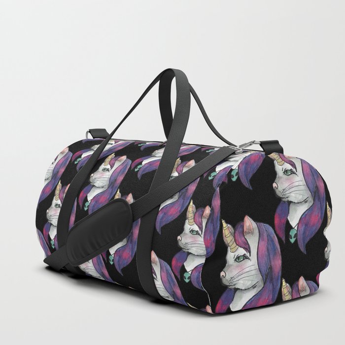 Cute Catcorn Duffle Bag By Mantrapop Society6 Cute Catcorn Duffle Bag