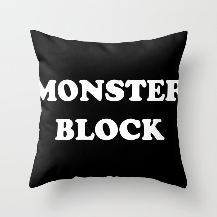 Volleyball Monster Blocker Throw Pillow