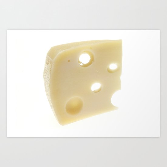 Swiss Cheese Art Print