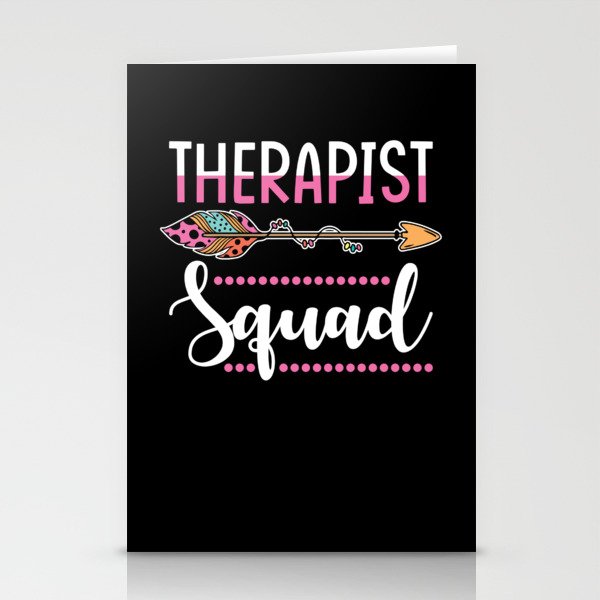 Therapist Squad Group Women Stationery Cards
